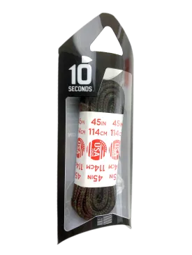 10 Seconds ® Athletic Hiker Laces | Brown/Moss Green