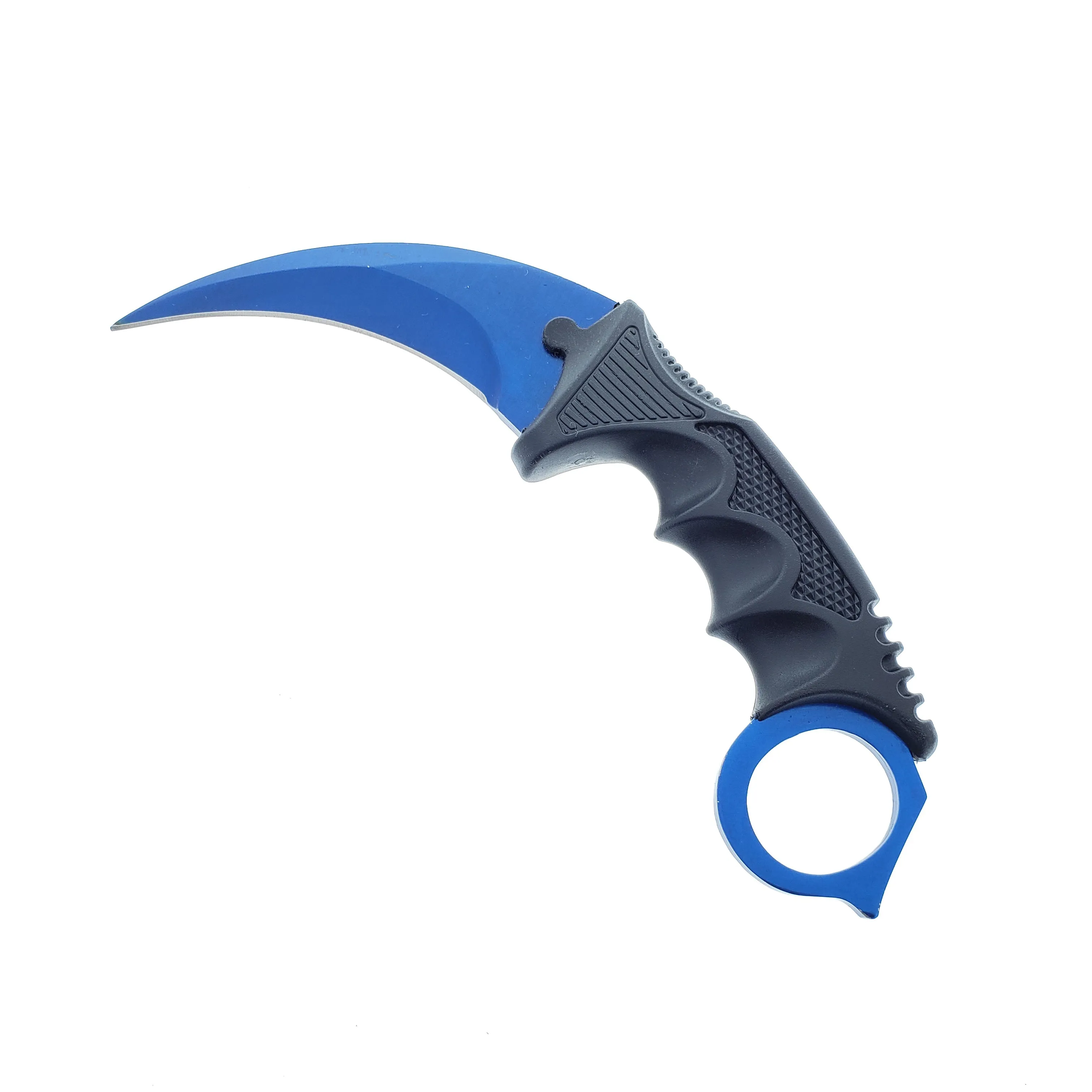 3 PCS Blue Set. 7 1/2" & 8 1/2" Tacital Knife, 7 1/2" Karambit ,