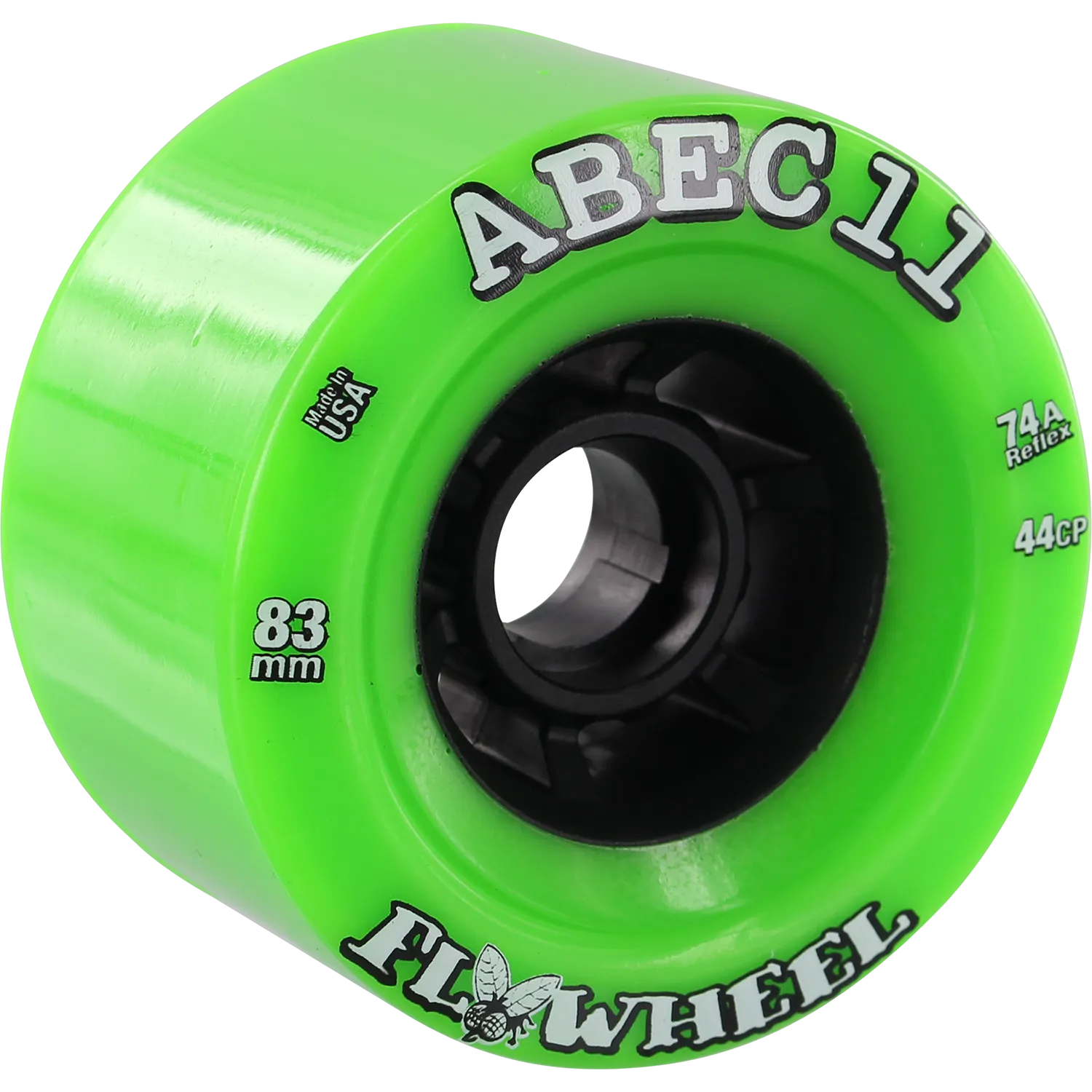 ABEC 11 Wheels Refly 83mm 74a Lime 4 Pack