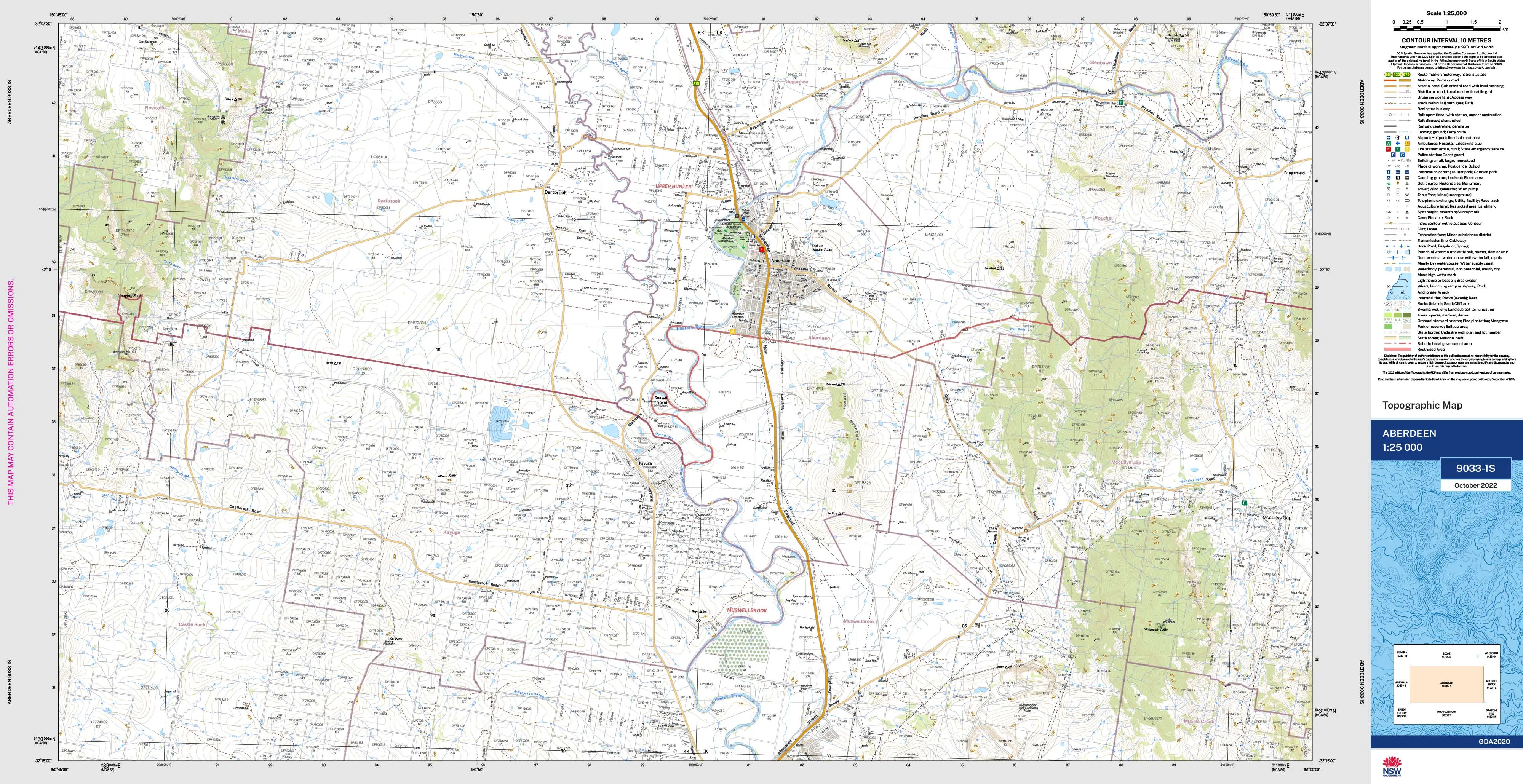 Aberdeen 9033-1S Topographic Map 1:25k