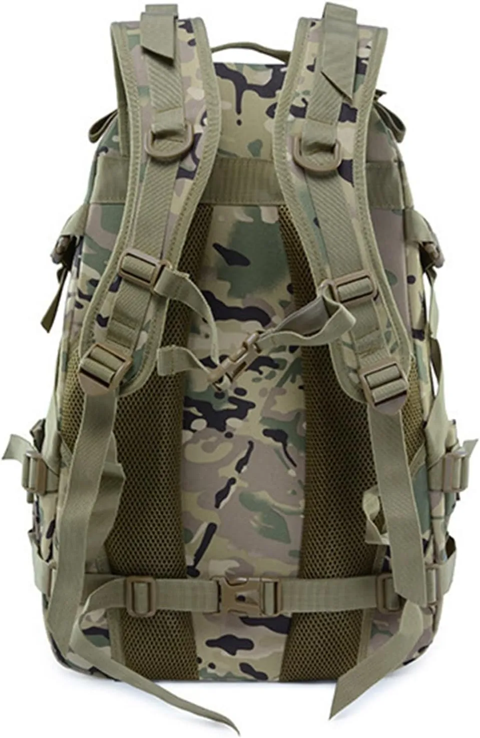 aiGear Tactical Backpack for Men, 25L Military Backpack, 3-Day Bug Out Bag for Camping Hiking Hunting with Molle System Army Daypack (25L Camo)