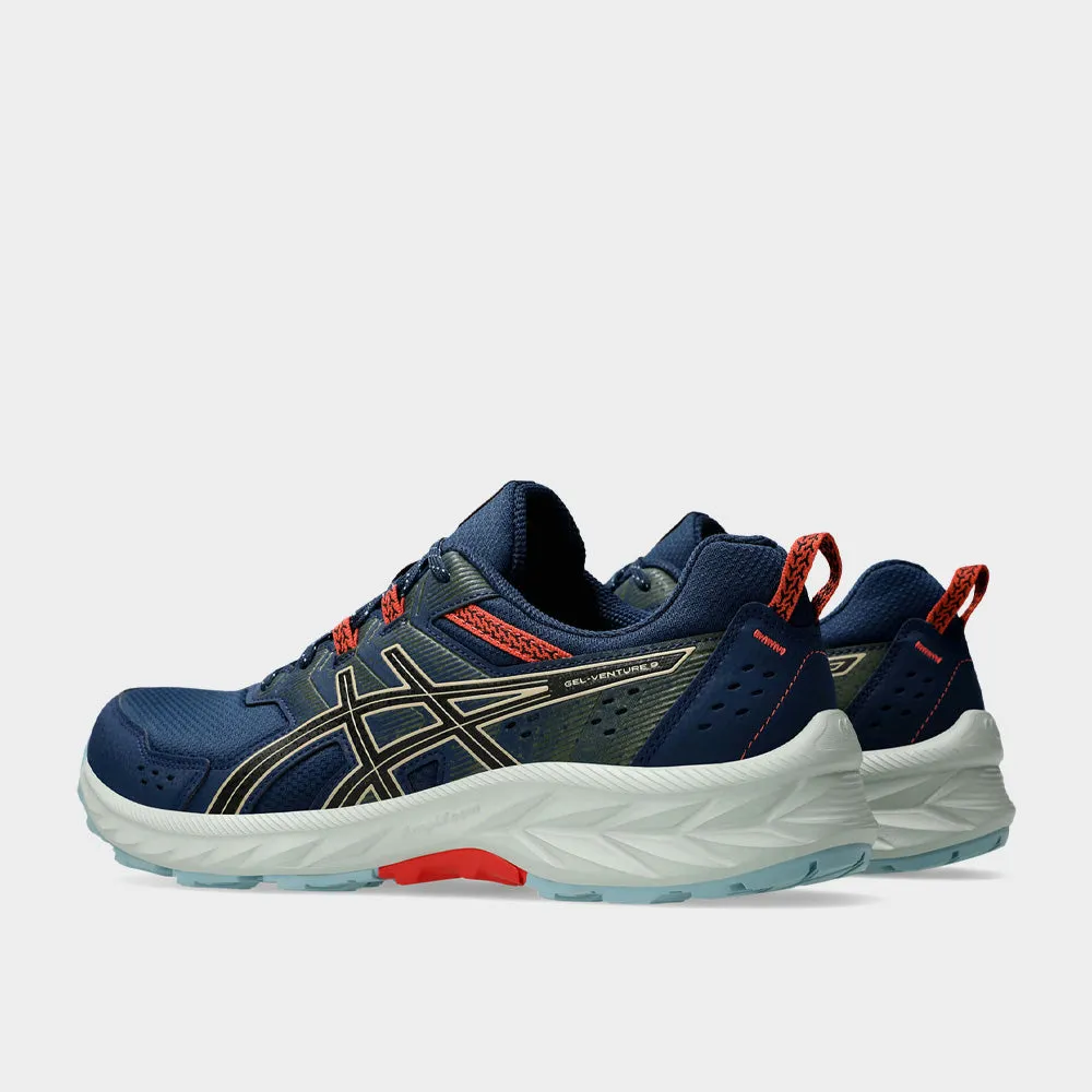 Asics Mens GeL-Venture 9 Trail Running Blue/red _ 182779 _ Blue