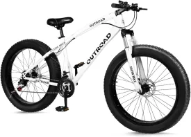 Betterland 26 Inch Bicycle Wheels, Fat/Normal Tire Mountain Bike, 21-Speed with Dual Front Suspension, High Carbon Steel Frame with Double Disc Brake and Anti-Slip Bicycle for Adults