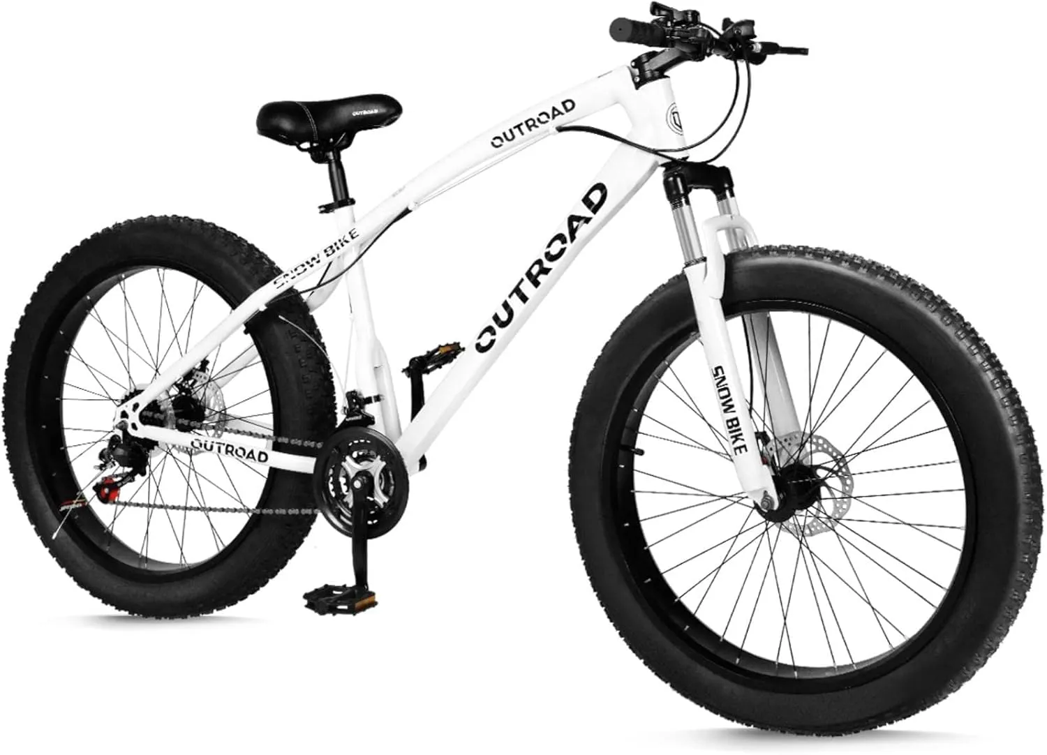 Betterland 26 Inch Bicycle Wheels, Fat/Normal Tire Mountain Bike, 21-Speed with Dual Front Suspension, High Carbon Steel Frame with Double Disc Brake and Anti-Slip Bicycle for Adults