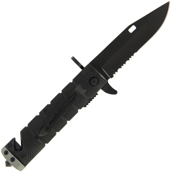 Black Survival Lock Knife