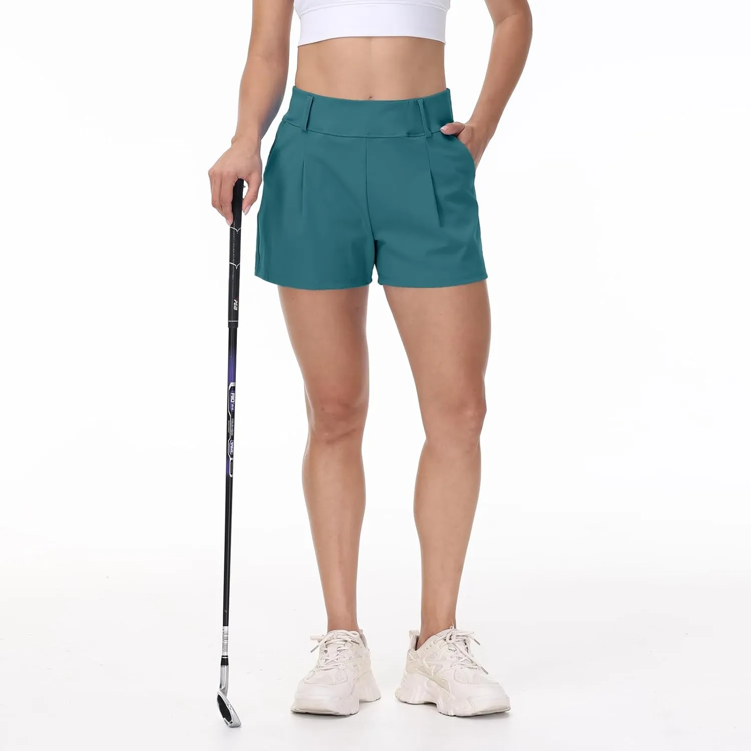 Blaosn Womens Golf Shorts Workout Running Bike Gym Athletic Lounge Work Dress Pants High Waist Cute Clothes Summer Outfits