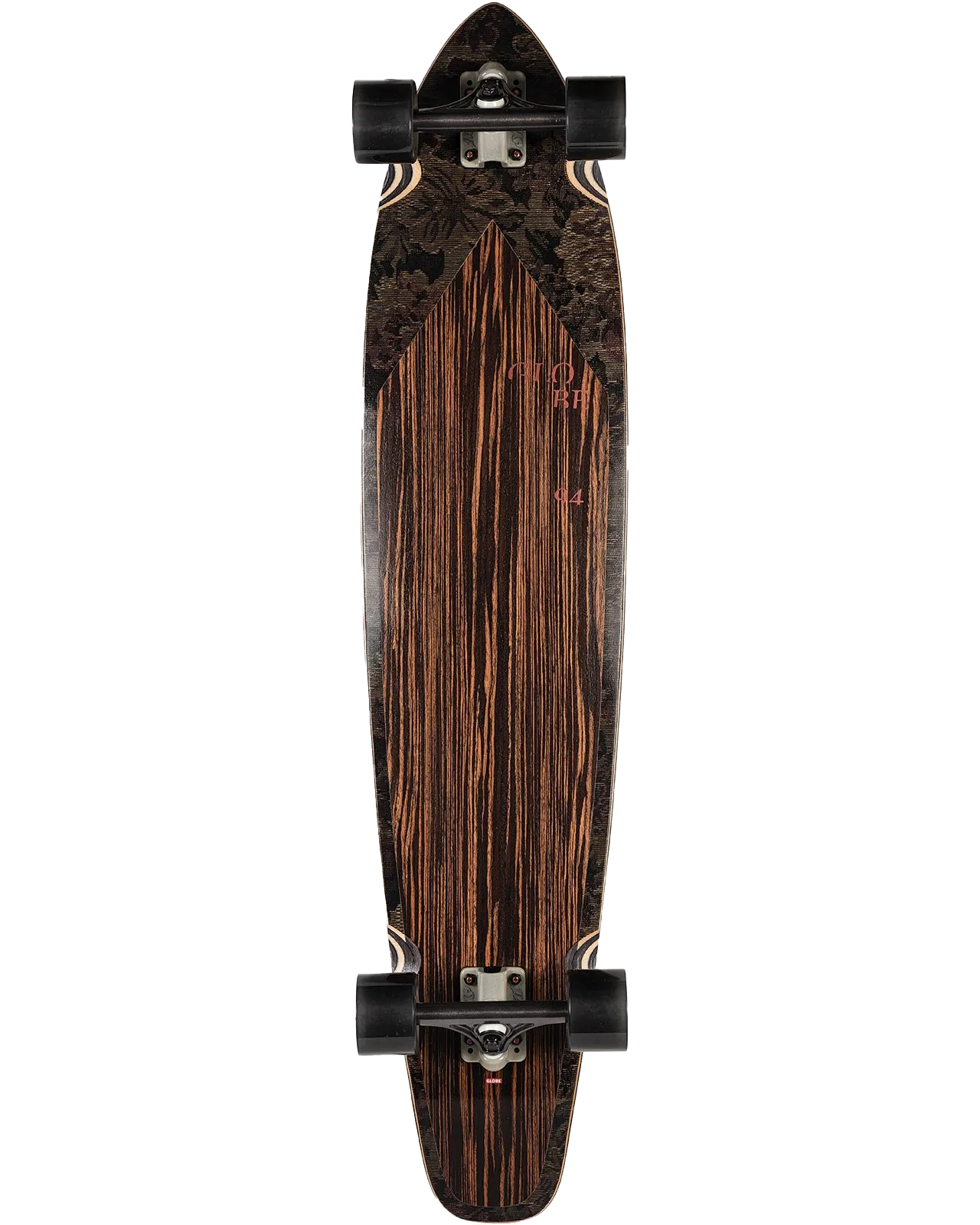 Byron Bay 43" Skateboard in Ebony & Nightshade