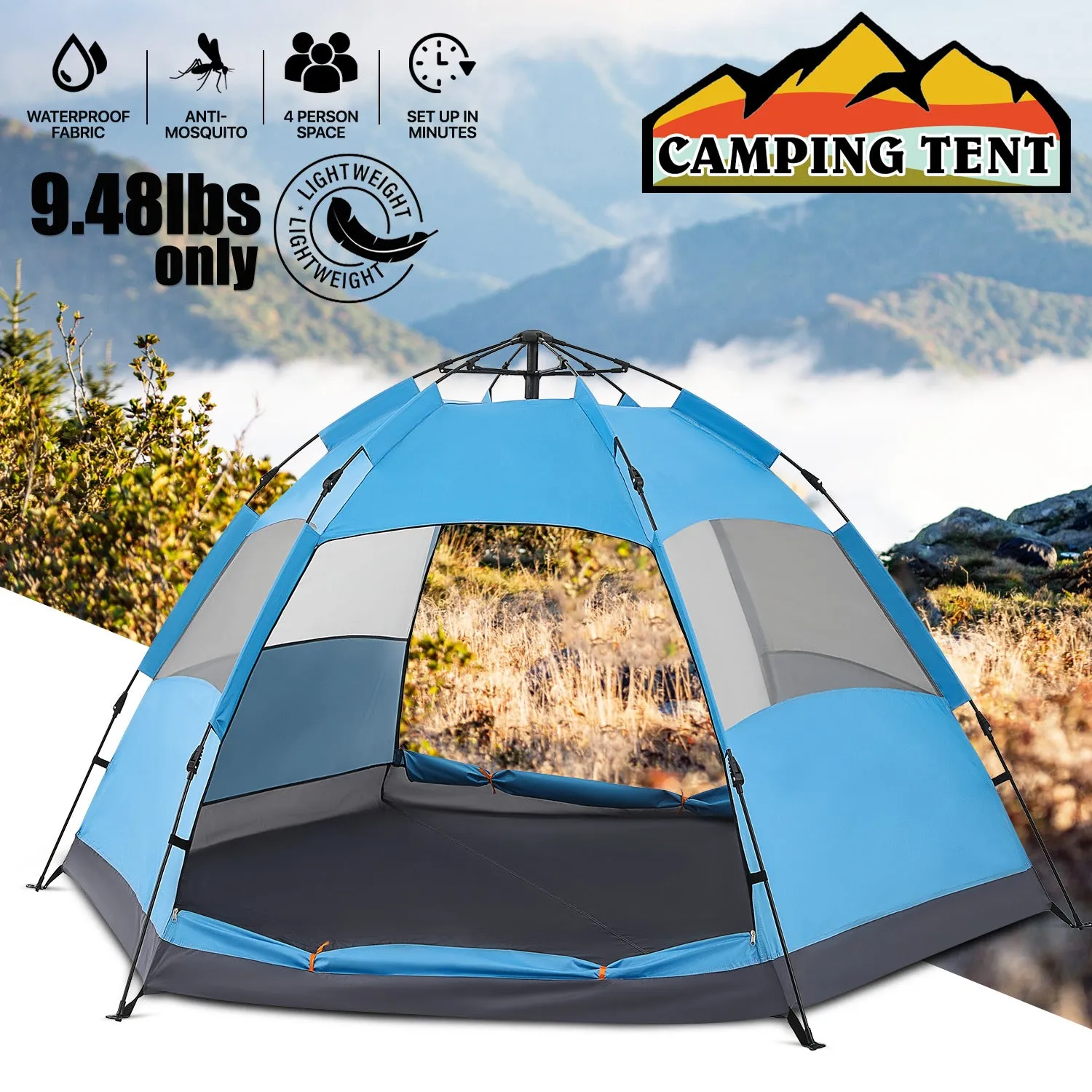 Dome Tent, 4 Person