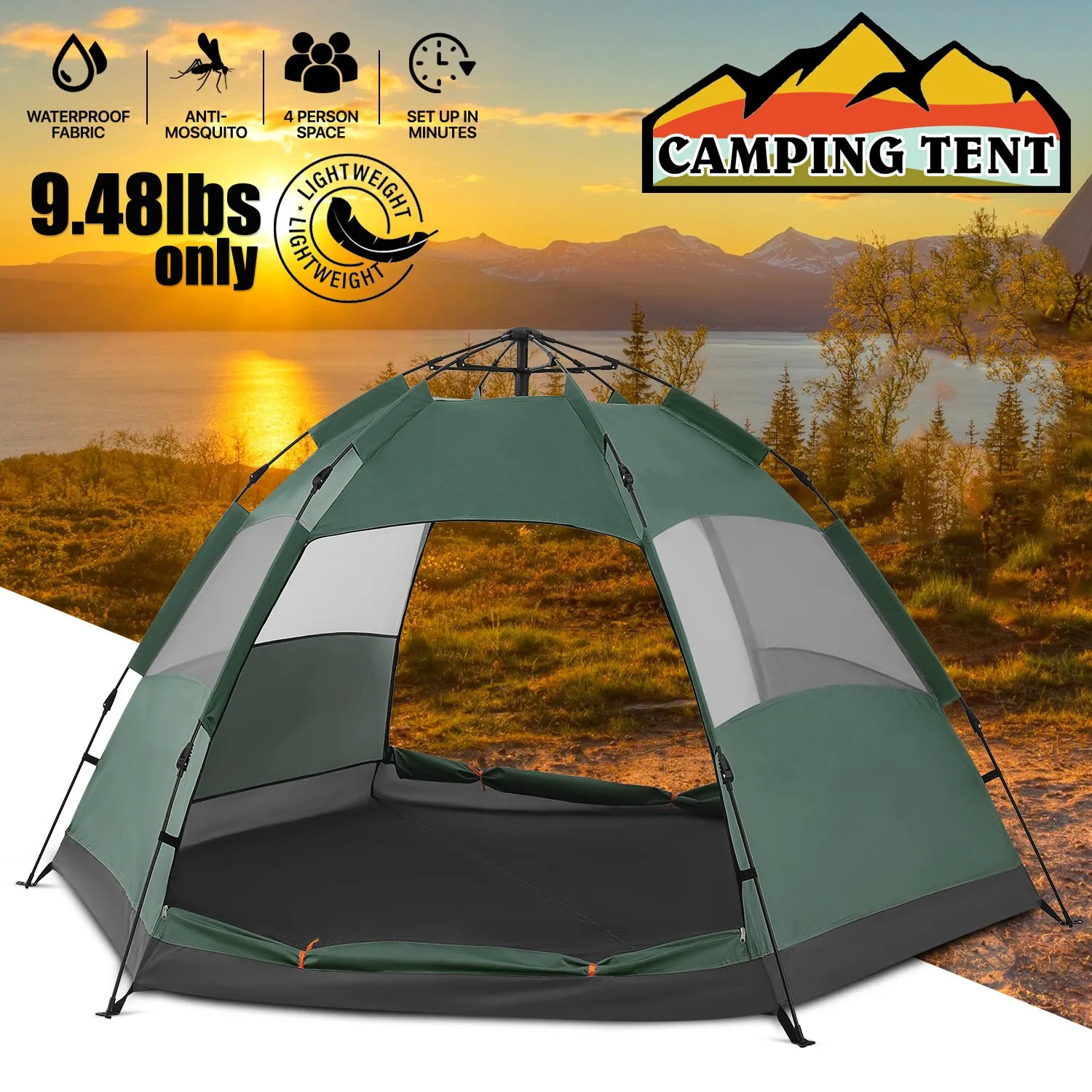 Dome Tent, 4 Person
