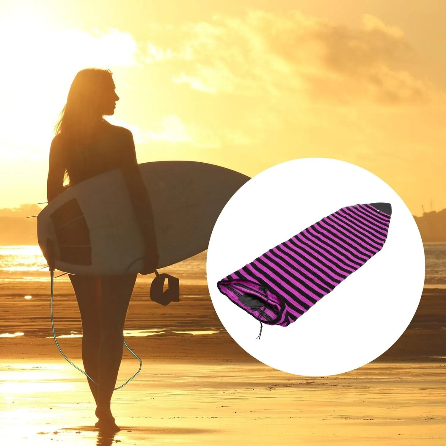 Elastic Surfboard Sock Board Protective Bag Storage Cover
