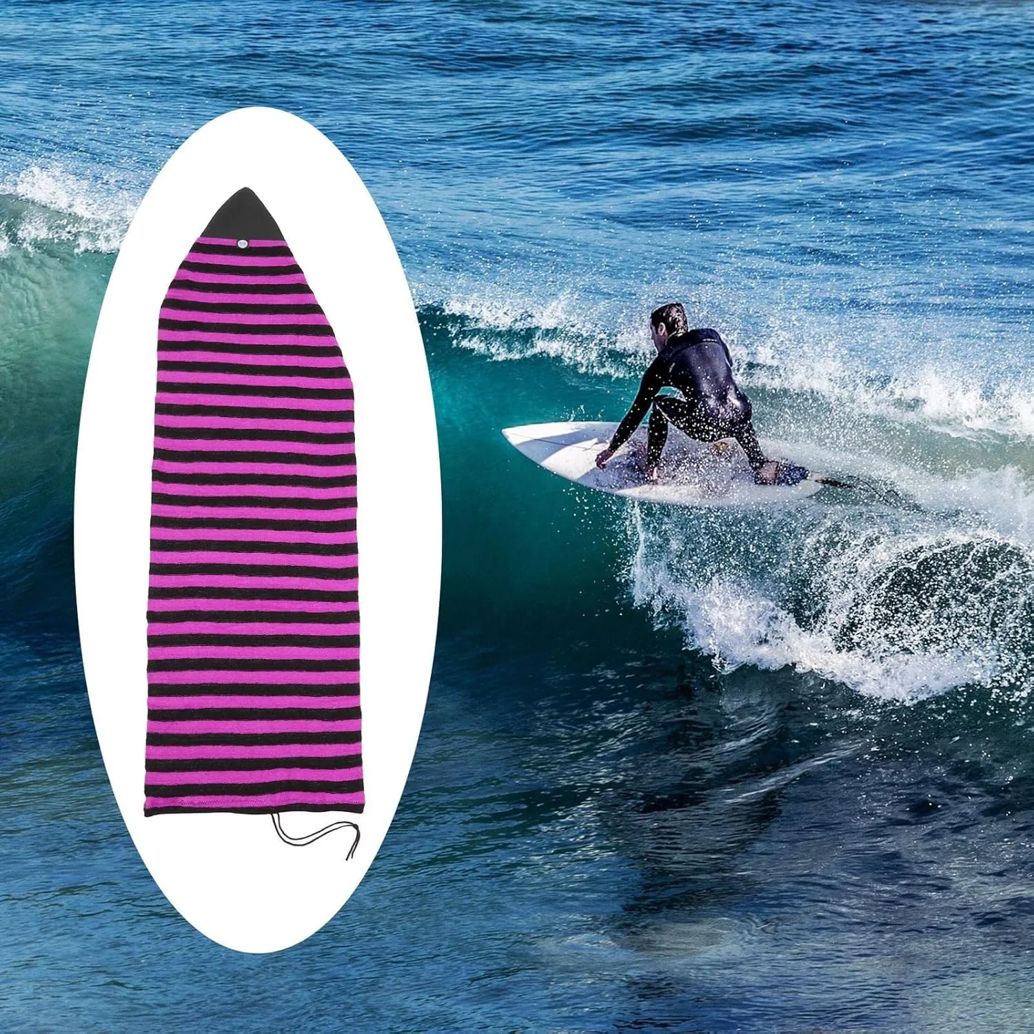 Elastic Surfboard Sock Board Protective Bag Storage Cover