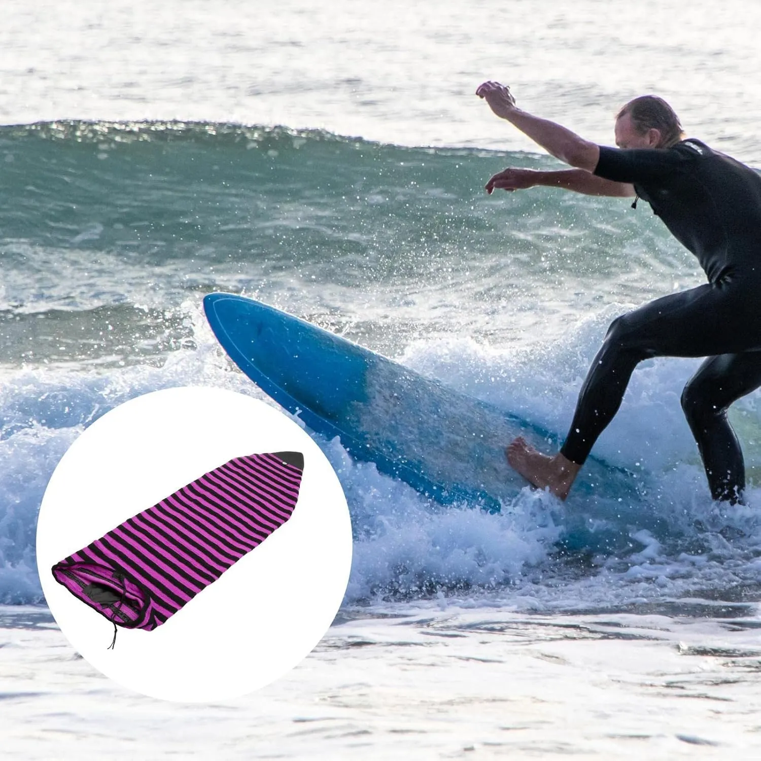 Elastic Surfboard Sock Board Protective Bag Storage Cover