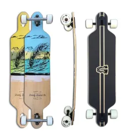 Gravity Drop Through Liquid Lava Longboard 41"