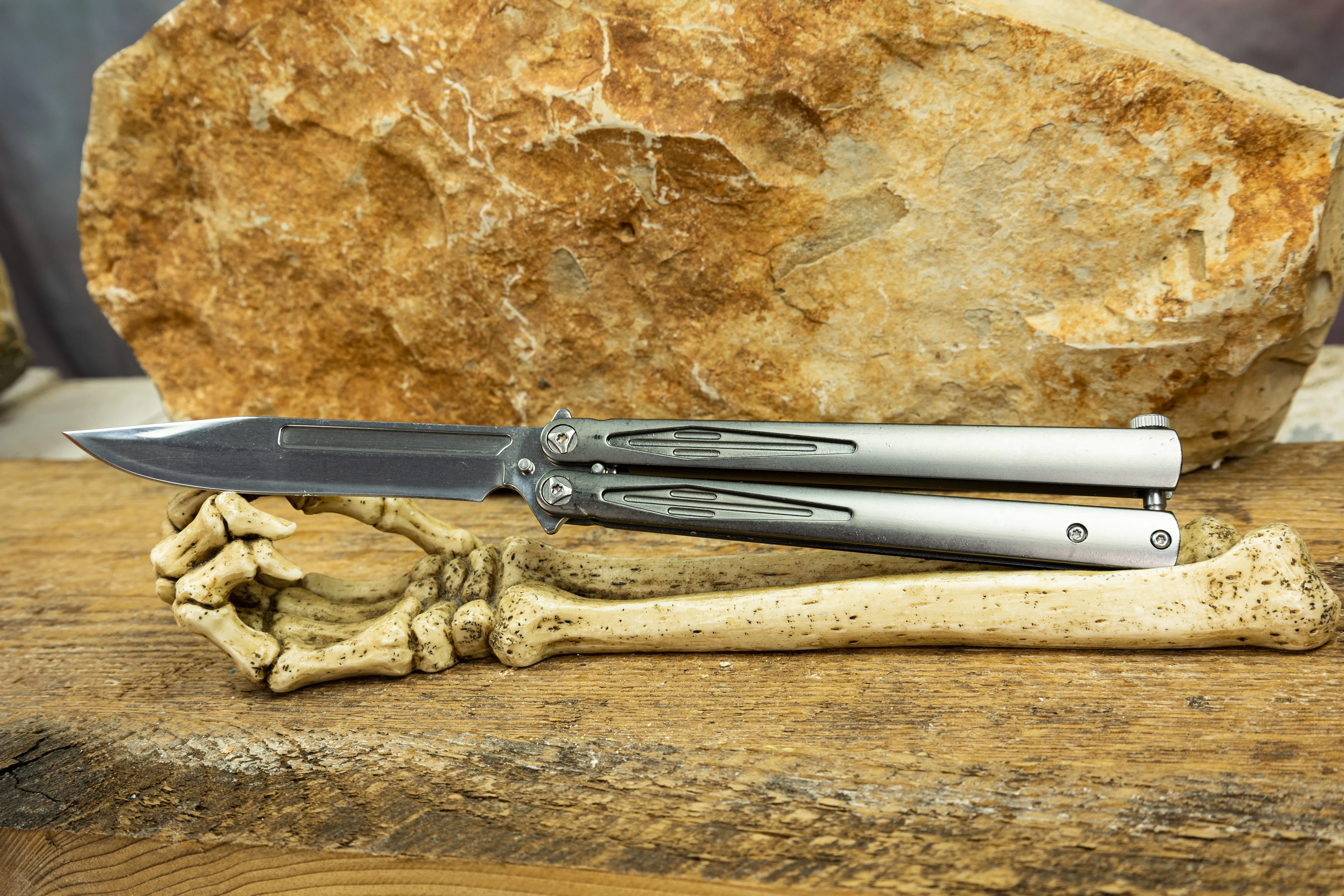 Happy Jack Butterfly Bailisong flip knife Butterfly Blade 4.5" blade