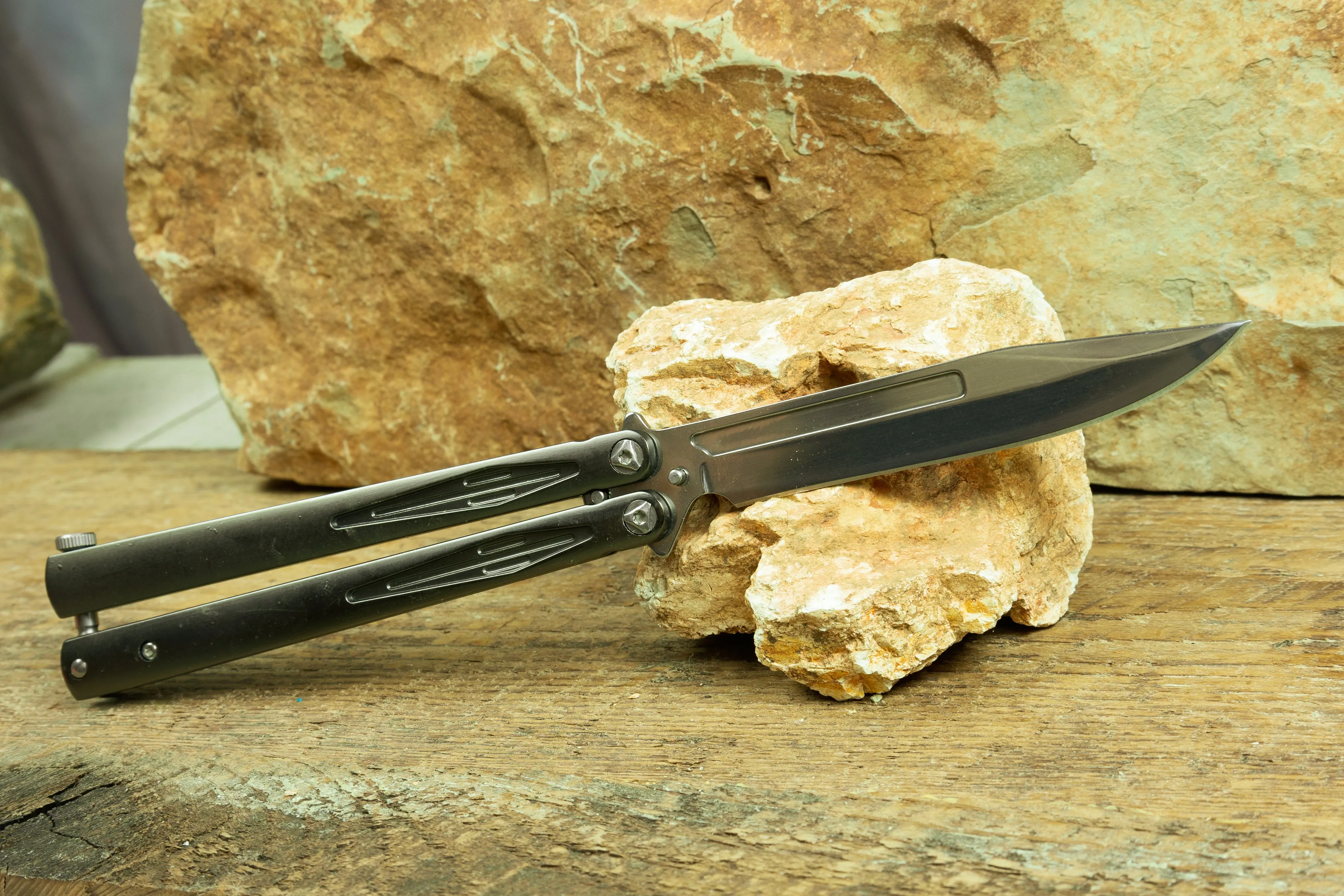 Happy Jack Butterfly Bailisong flip knife Butterfly Blade 4.5" blade