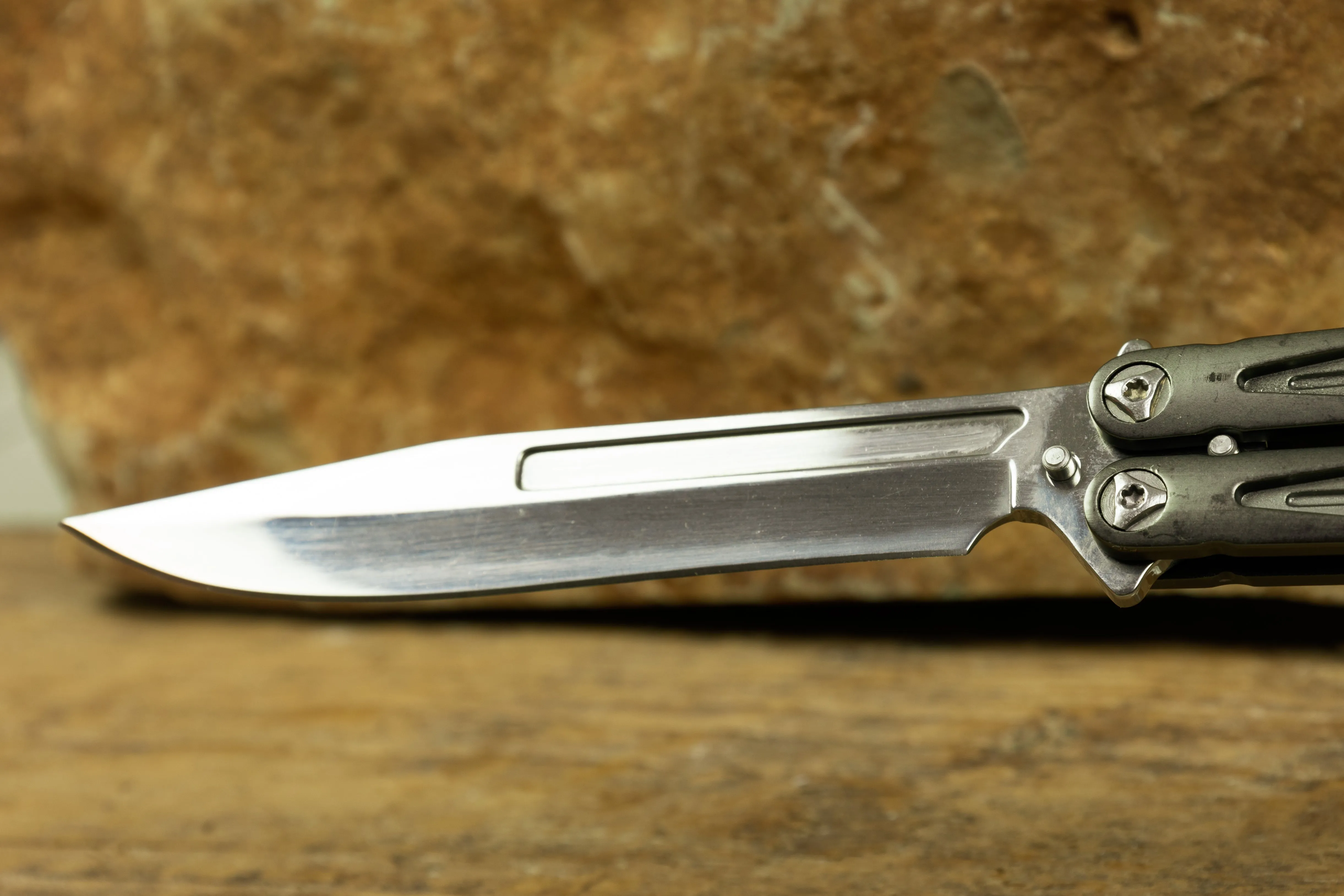 Happy Jack Butterfly Bailisong flip knife Butterfly Blade 4.5" blade