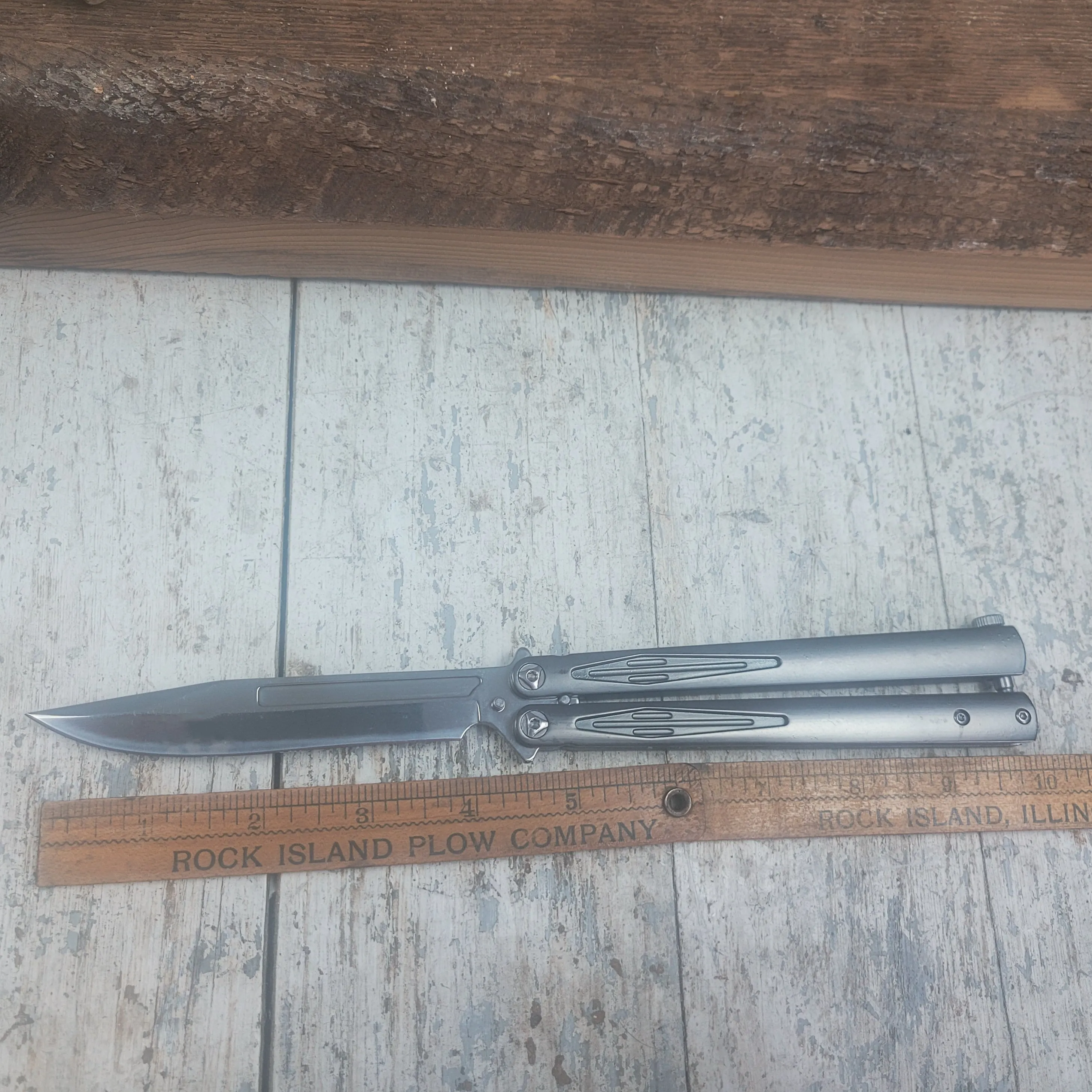 Happy Jack Butterfly Bailisong flip knife Butterfly Blade 4.5" blade