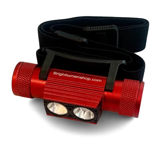 Headlamp Kit with Rechargeable Battery 2000 Lumens (Red)