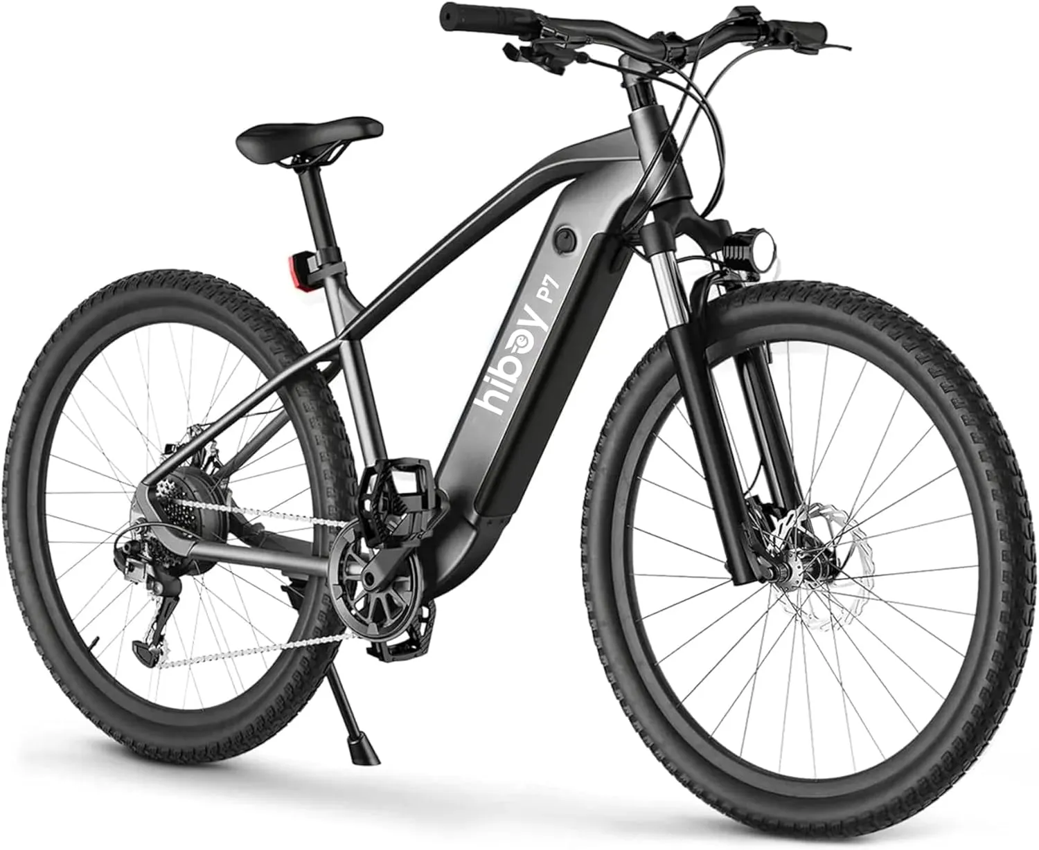 Hiboy P7 Electric Bike for Adults with 800W Peak Motor, 25mph Max Speed, 696 WH Removable Battery Ebike, 27.5" Electric Mountain Bike with 7-Speed and Front Suspension