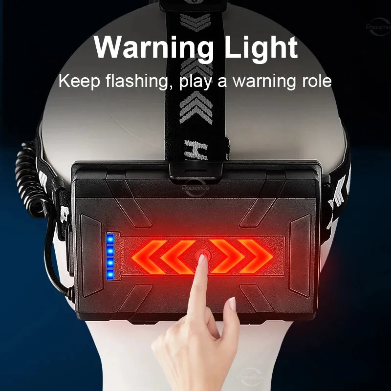 High Powerful Rechargeable Headlamp 2000M Laser LED Head flashlight Super Bright Headlight 18650 Fish Camping Head Lantern Torch