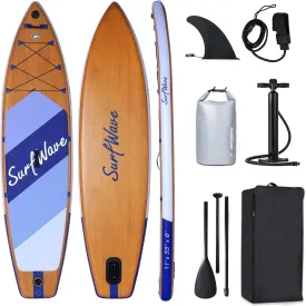 Kaimei 11' Inflatable Paddle Board for Adults & Beginners - Purple All-Around SUP with Complete Accessories - Durable PVC Construction - Ideal for Lakes, Rivers & Coastal Waters
