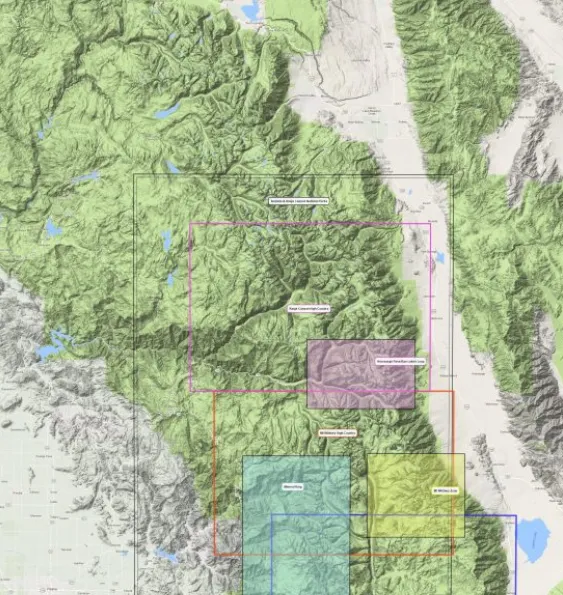 Kings Canyon High Country Map
