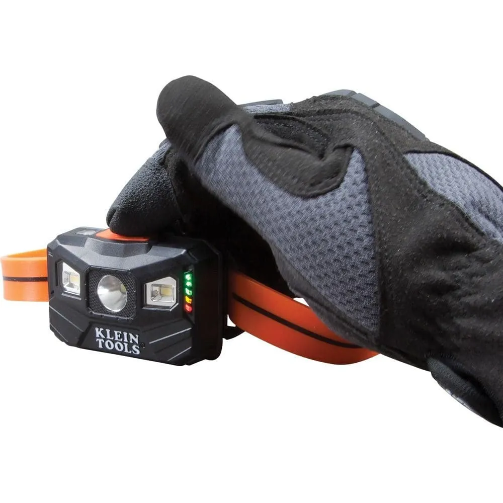 Klein 56064 3.7V Rechargeable Headlamp Light with Strap