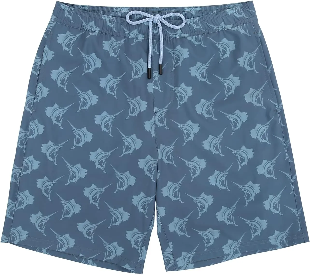 LRD Men's Swim Trunks with Compression Liner 9 Inch Inseam Quick Dry Board Short