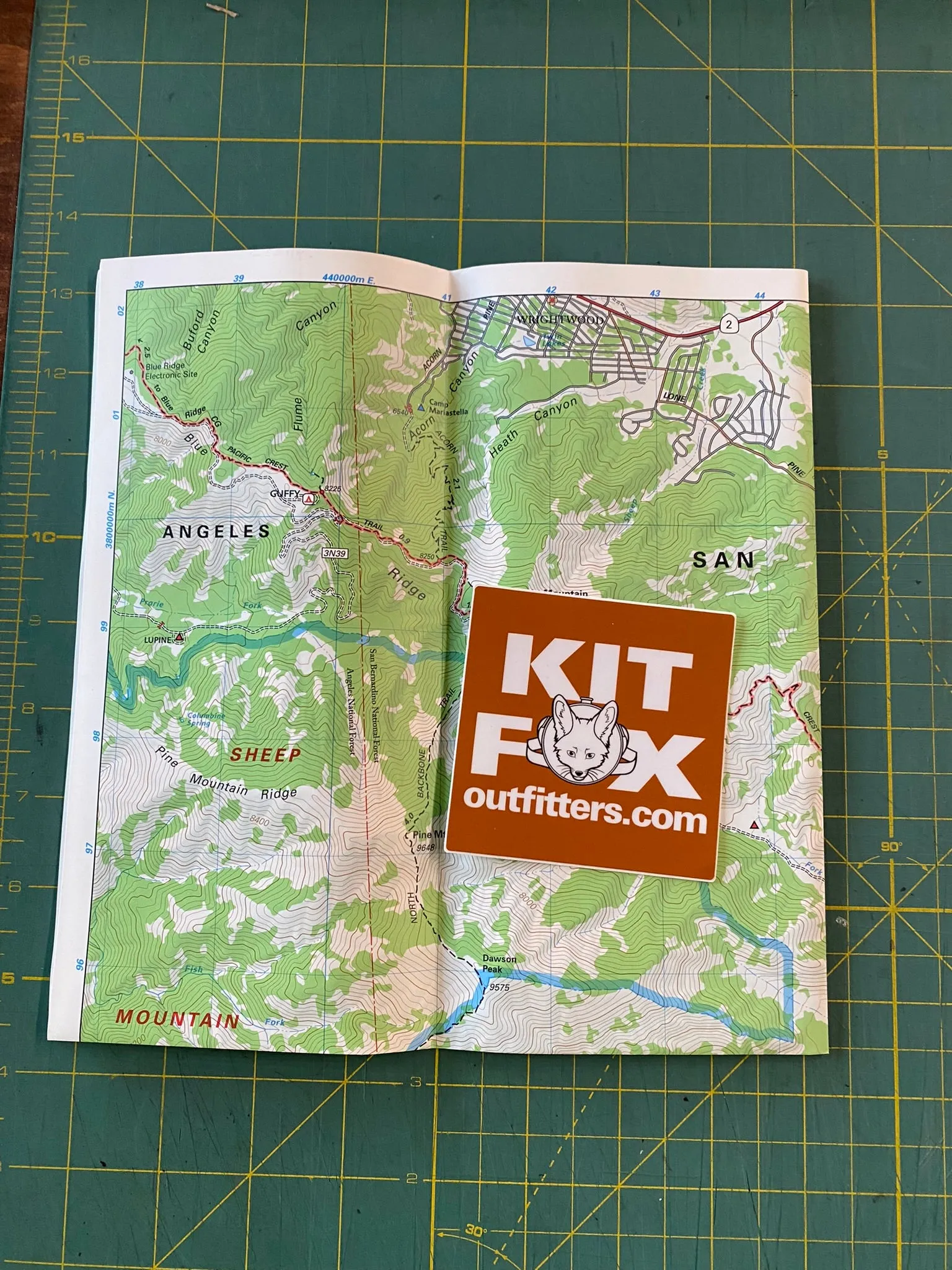 Mt Baldy-Cucamonga Wilderness Map