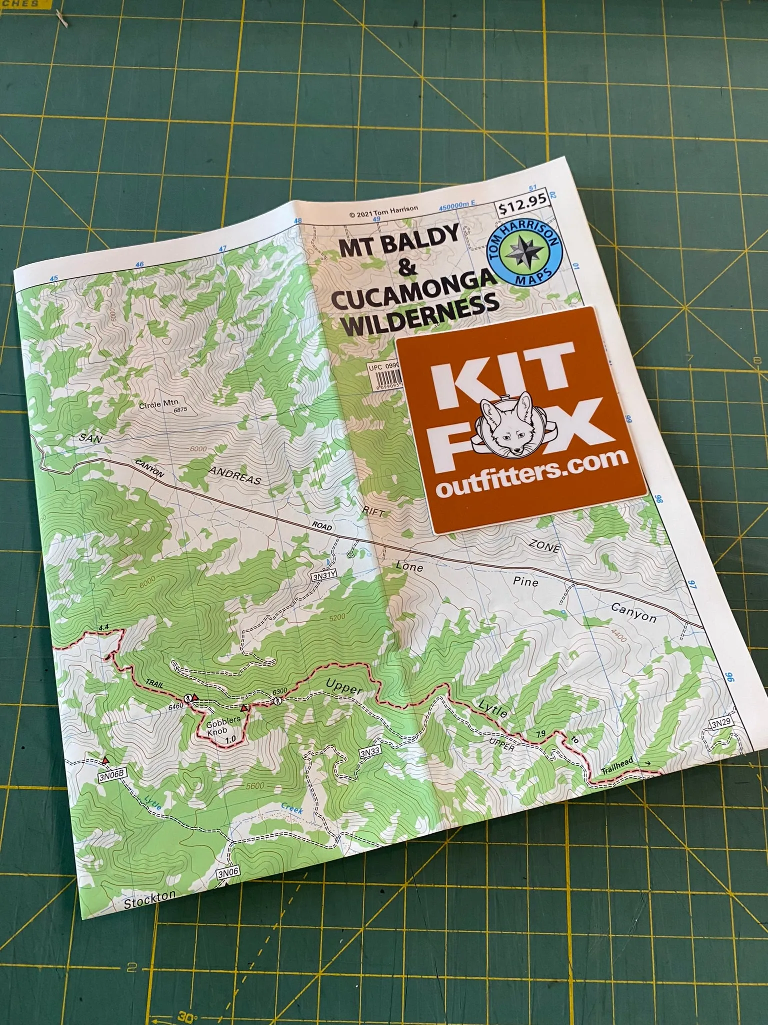 Mt Baldy-Cucamonga Wilderness Map