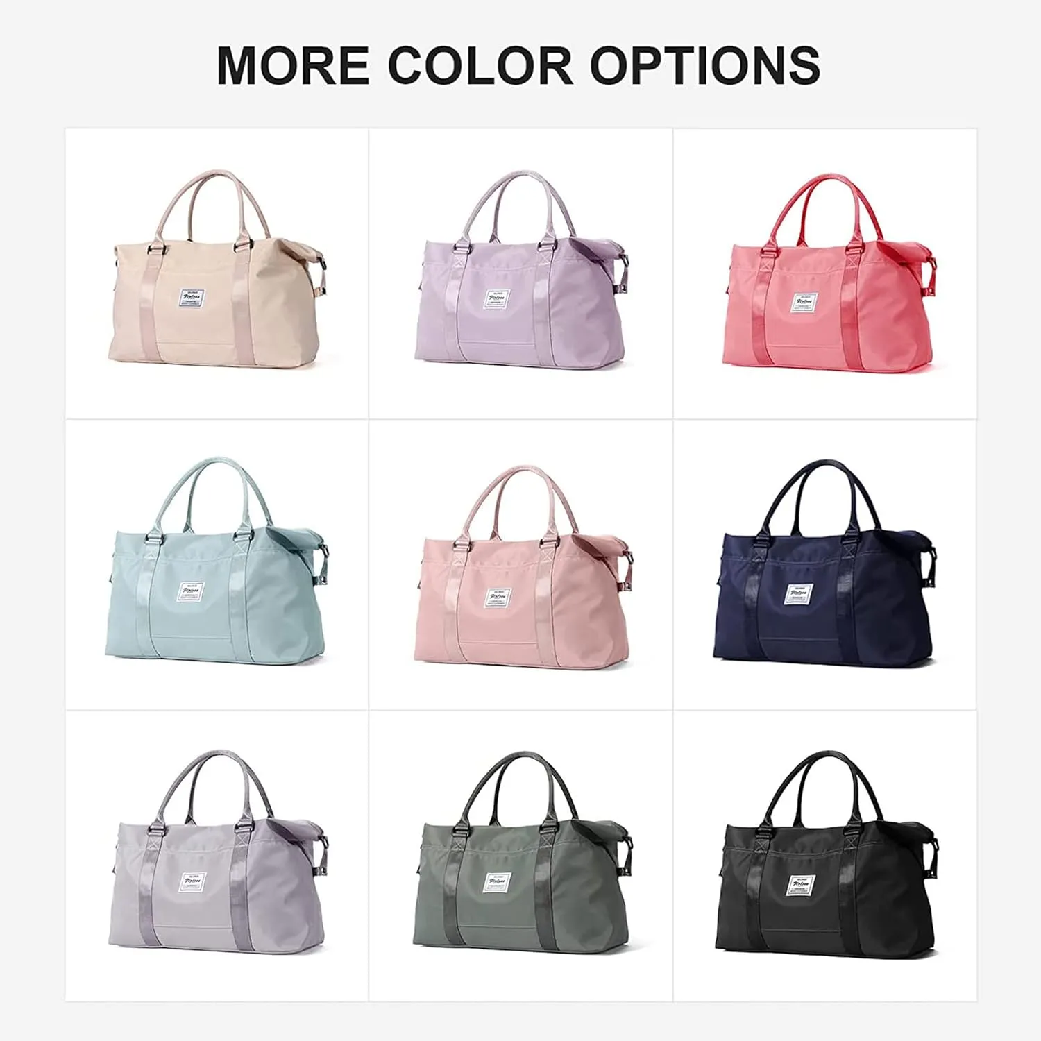 Small Black Gym Bag for Women, Stylish Duffle Travel Bag for Plane, Lightweight Duffle Bag for Women & Men, Sport Gym Tote Bag with Wet Pocket for Yoga, Pilates, Swimming