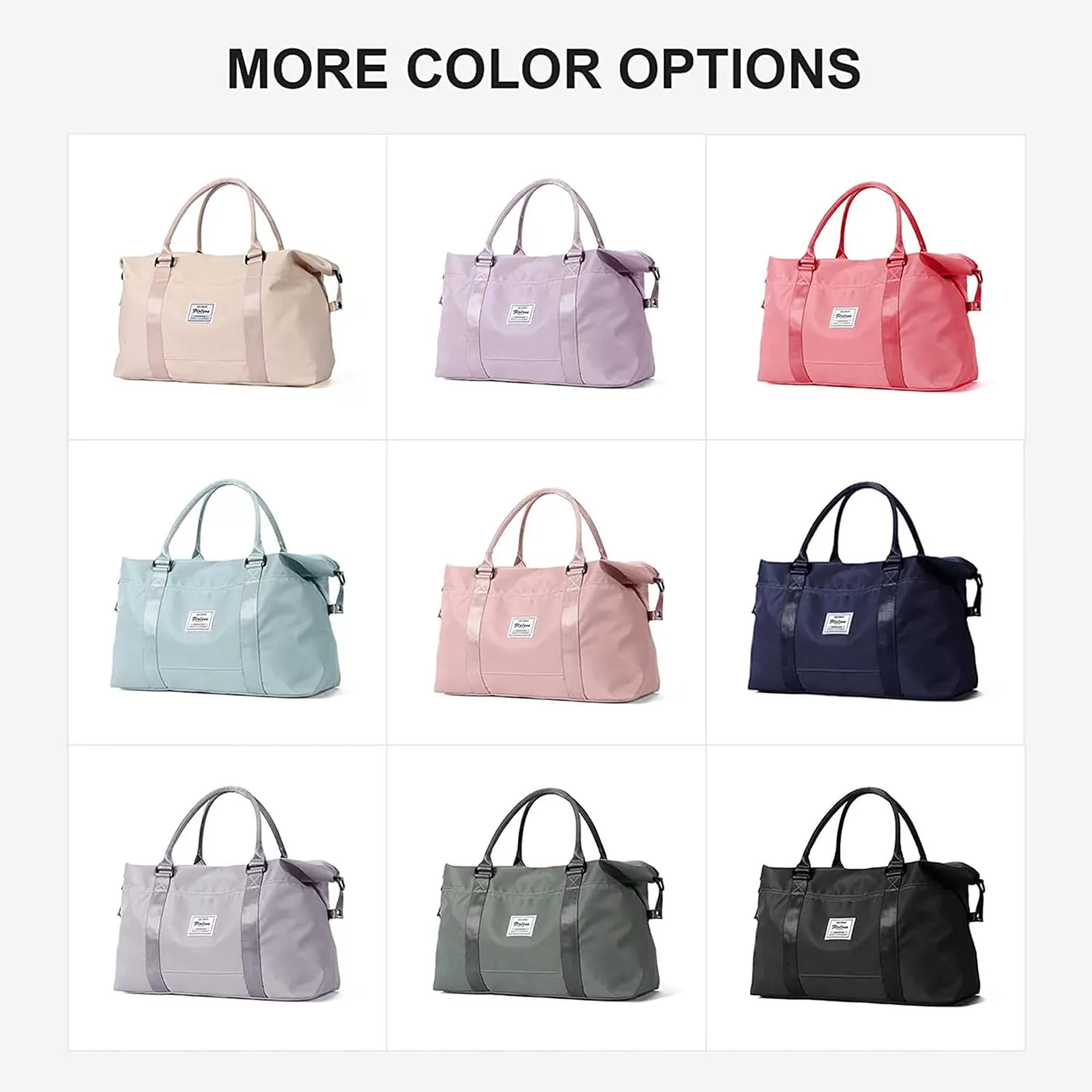 Sport Travel Duffle Bag Large Gym Tote Bag for Women, Weekender Carry on Bag for Airplane, Ladies Beach Overnight Bag Luggage Bag with Wet Pocket Grey