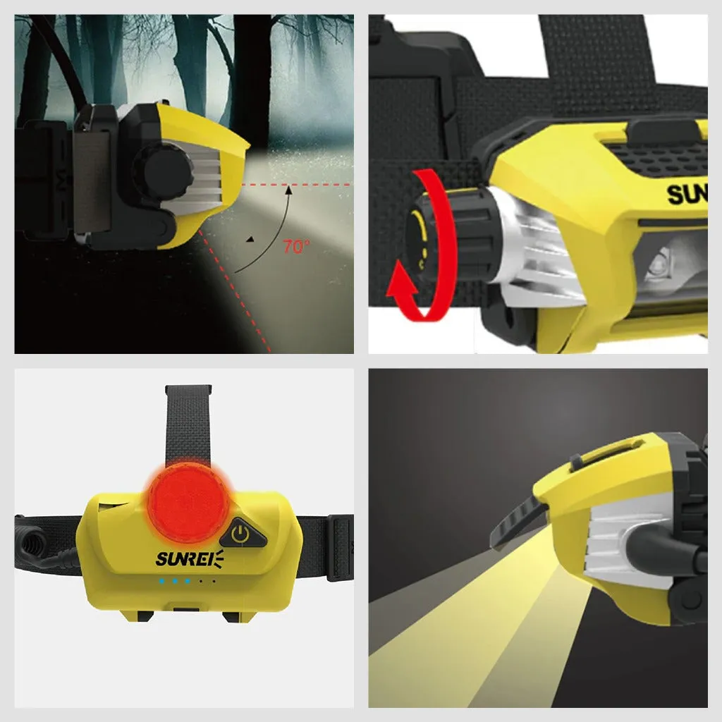 Sunrei Headlamp Apollo 700 Waterproof Rechargeable