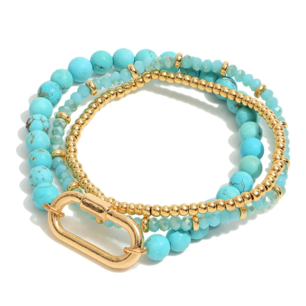 Valerie Carabiner Bracelet Set (Set of 3)