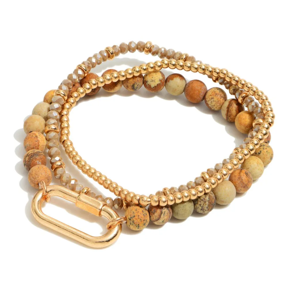 Valerie Carabiner Bracelet Set (Set of 3)