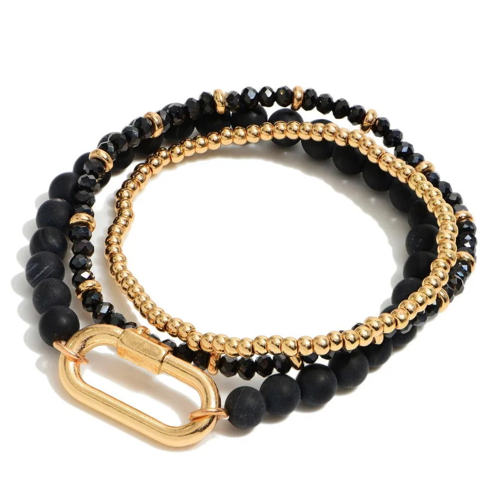 Valerie Carabiner Bracelet Set (Set of 3)