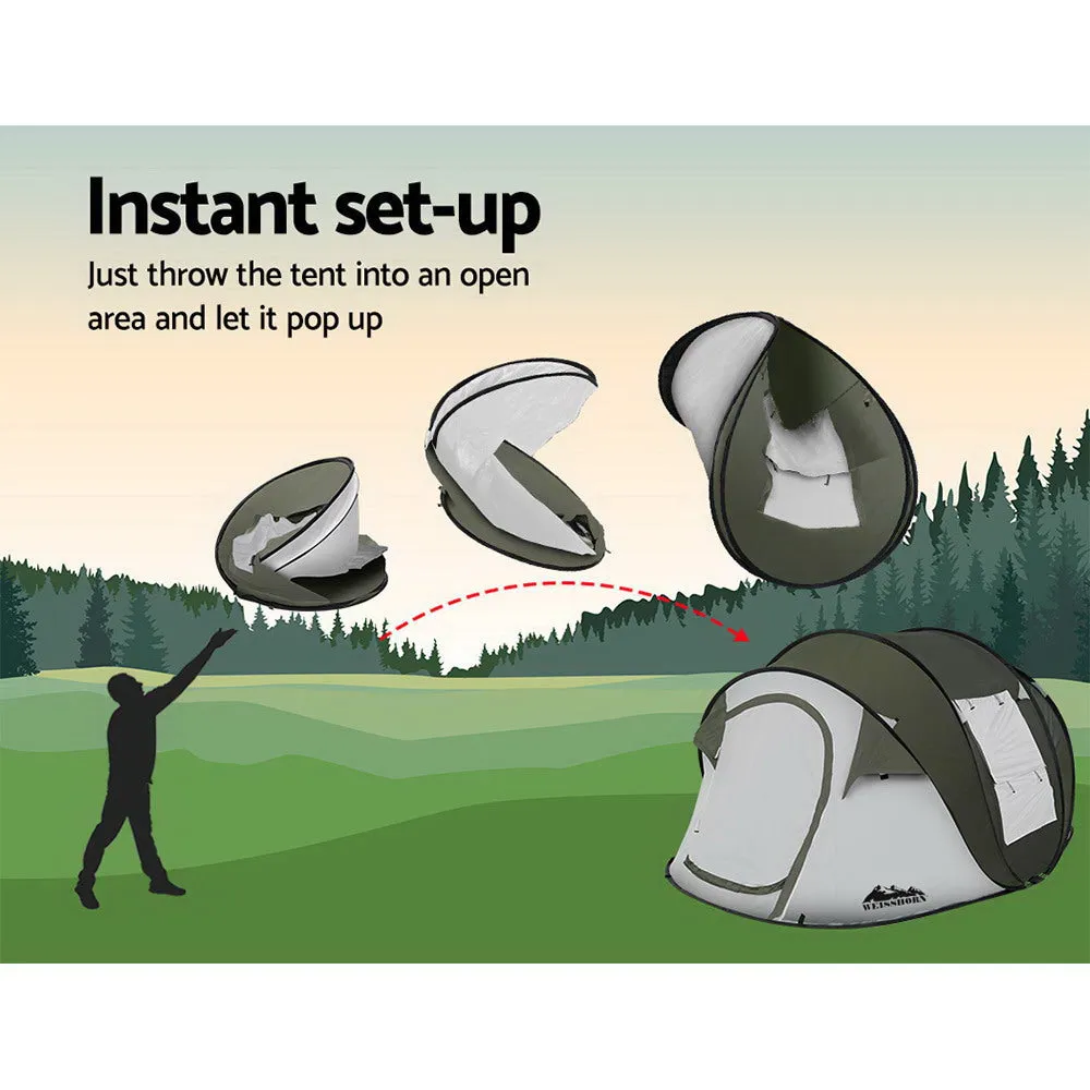 Weisshorn Instant Up Camping Tent 4-5 Person Pop up Tents