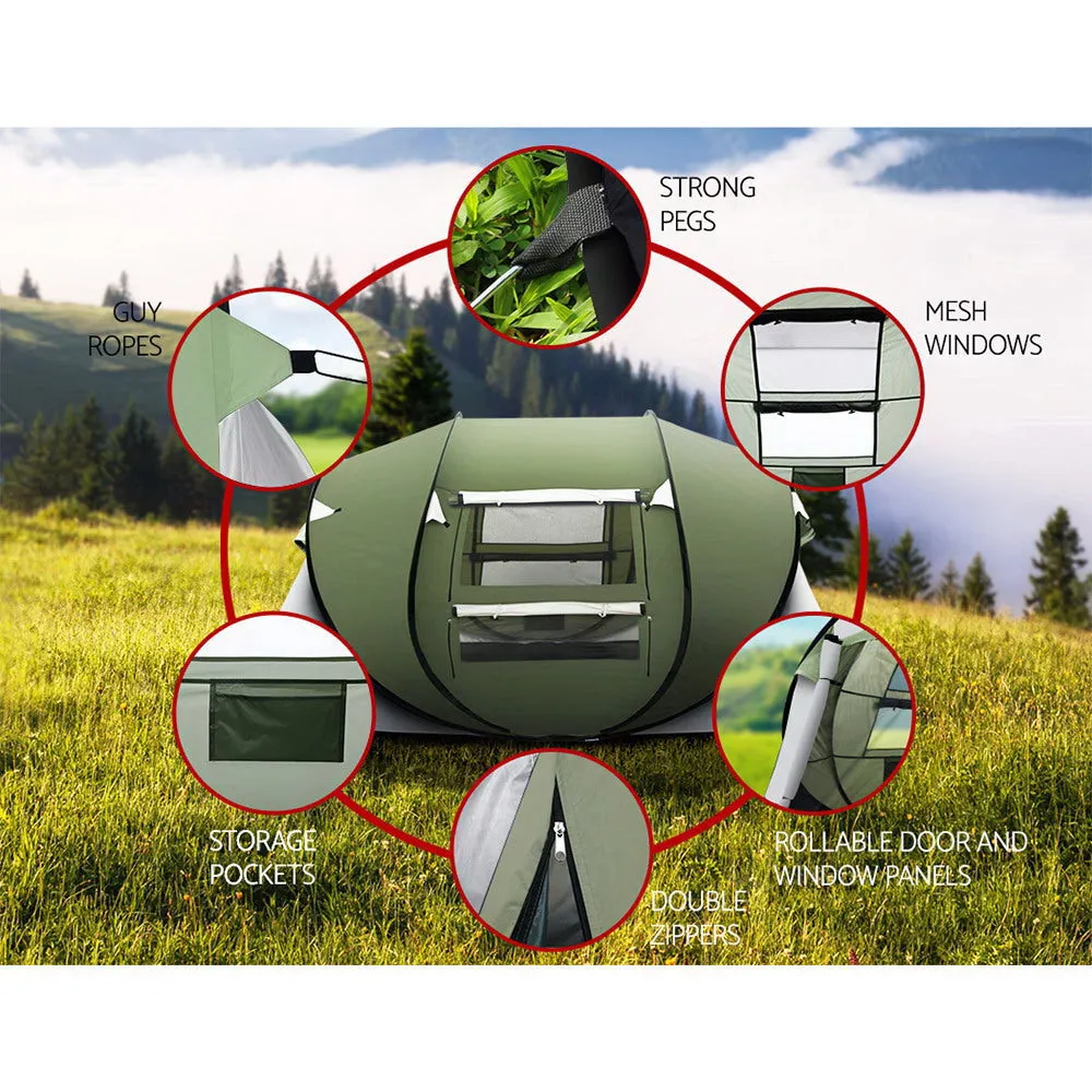 Weisshorn Instant Up Camping Tent 4-5 Person Pop up Tents