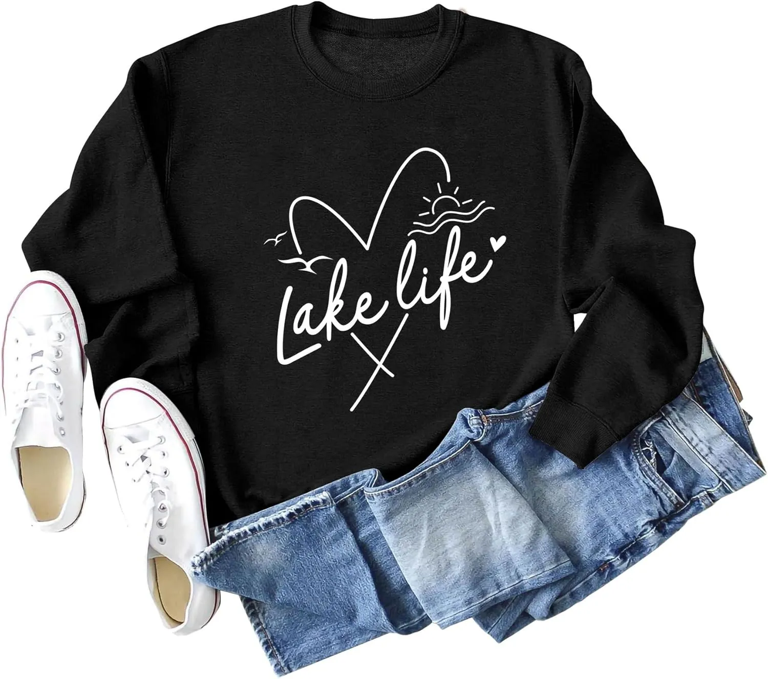 Women's LAKE LIFE Sweatshirt - A Must-Have for Lake Lovers!