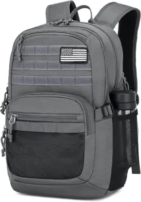 Wotony Military Tactical Backpack for Men Army 3 Days Assault Pack Bag with Molle System for Outdoor Adventures (grey, 25L)