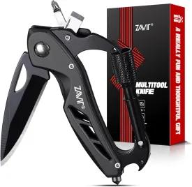 ZAVIT Gifts for Men, Multitool Carabiner with Pocket Knife Men Valentines Day Gift, Mens Gifts for Christmas, Stocking Stuffers, Dad Gifts from Daughter Son, Men Birthday Gift, Tools Gadgets for Men