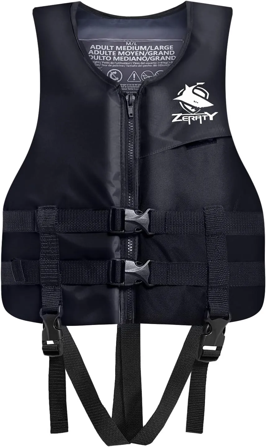 Zeraty Swim Vest Water Sport Safety Vest Swim Jackets for Kayaking and Fishing, Adult, Youth and Child Sizes